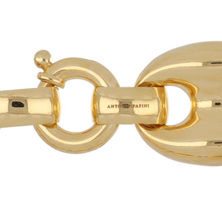 Antonio Papini 18K Gold Puffy Mariner Link Necklace