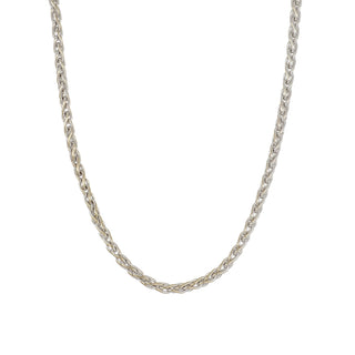 Estate 14K White Gold Rope Chain