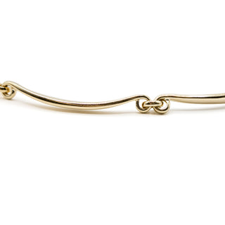 Estate David Webb 18K Gold Curved Link Necklace
