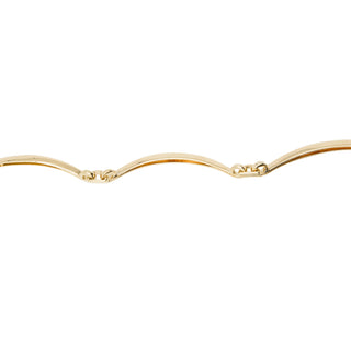 Estate David Webb 18K Gold Curved Link Necklace