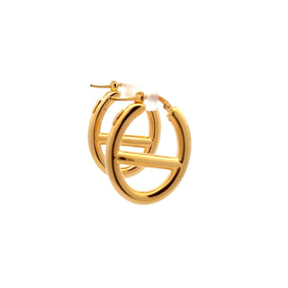 Antonio Papini 18K Gold Hoop Earrings