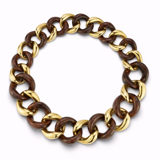 Seaman Schepps 18K Rosewood Classic Link Collar Necklace