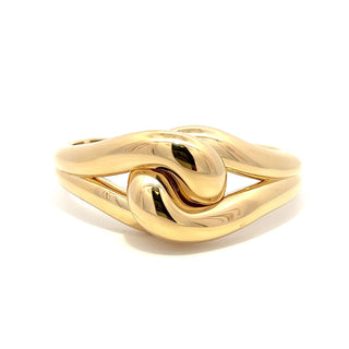 Antonio Papini 18K Gold Interlocking Knot Bangle Bracelet