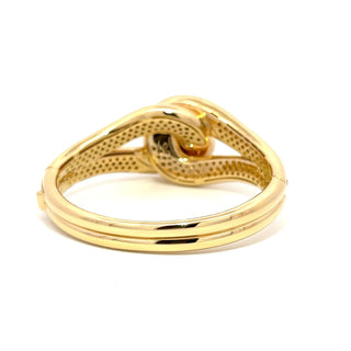 Antonio Papini 18K Gold Interlocking Knot Bangle Bracelet