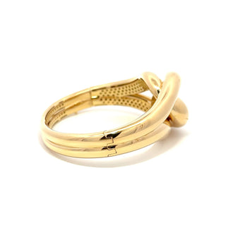 Antonio Papini 18K Gold Interlocking Knot Bangle Bracelet