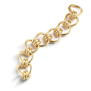 Seaman Schepps 18K Gold Mousetrap Link Bracelet