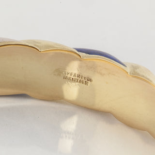 Vintage Tiffany & Co. 18K Gold Enamel Bangle Bracelet