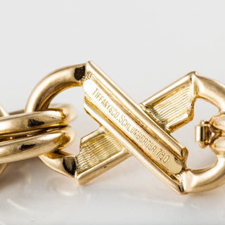 Estate Tiffany & Co. 18K Gold Schlumberger X-Link Bracelet