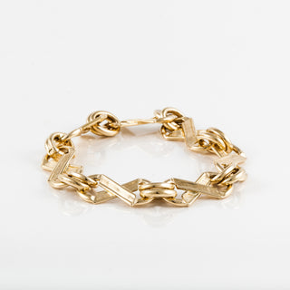 Estate Tiffany & Co. 18K Gold Schlumberger X-Link Bracelet