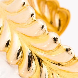 Estate Tiffany & Co. 14K Gold Gathered Design Bangle Bracelet