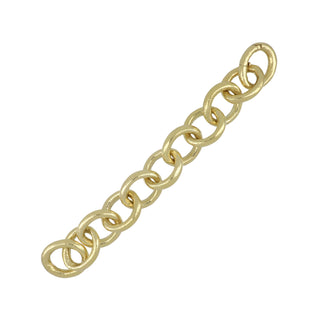 Estate Katy Briscoe 18K Gold Textured Link Bracelet