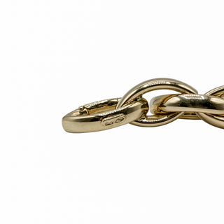 Antonio Papini 18K Gold Marquise Link Bracelet