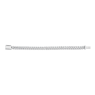 Michael M 6.5mm Silver Cuban Chain Bracelet
