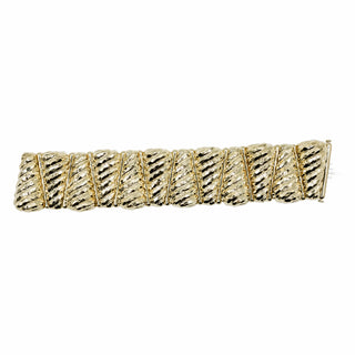 Vintage Henry Dunay 18K Gold Hammered Cone Link Bracelet