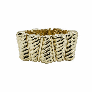 Vintage Henry Dunay 18K Gold Hammered Cone Link Bracelet