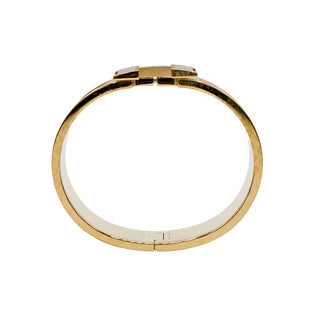 Estate Hermes Orange Clic H Bracelet