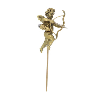 Belle Epoque 18K Gold Cupid Pin