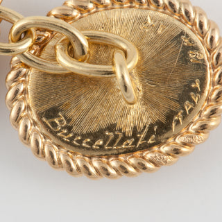 Mid-Century Gianmaria Buccellati Yellow Gold Tortoise Shell Cufflinks