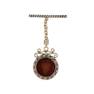 Victorian Two-Tone Carnelian Mercury Intaglio Fob