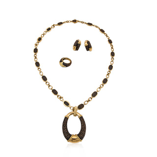 Estate Boucheron 18K Gold & Bronze Jewelry Suite