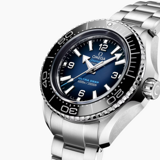 Omega Stainless Steel Seamaster Planet Ocean Ultra Deep in Blue Gradient