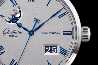 Glashütte Original Stainless Steel Senator Excellence Panorama Date Moon Phase in Grey