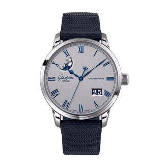 Glashütte Original Stainless Steel Senator Excellence Panorama Date Moon Phase in Grey