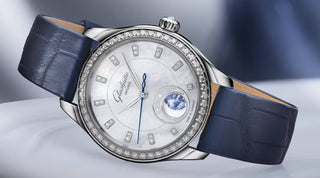Glashütte Original Stainless Steel Serenade Luna in Blue