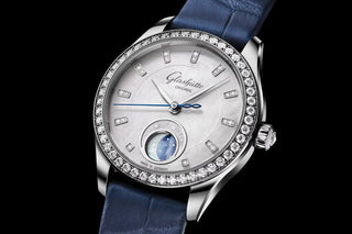 Glashütte Original Stainless Steel Serenade Luna in Blue