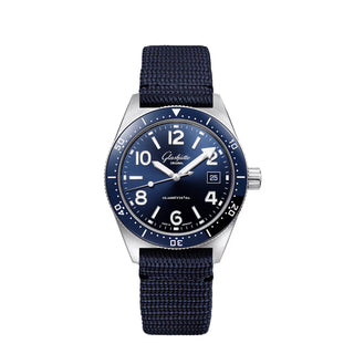 Glashütte Original Stainless Steel SeaQ in Radiant Blue