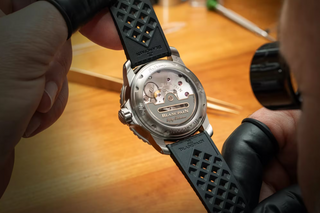 Blancpain Titanium Fifty Fathoms Automatique with a Rubber Strap