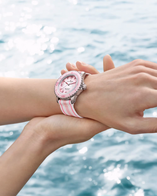Blancpain Titanium Fifty Fathoms Automatique in Pink & White