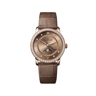 Blancpain 18K Rose Gold Villeret Quantième Phases de Lune