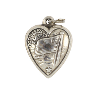 Estate Sterling Silver Heart Charm