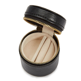 WOLF Palermo Double Watch Roll with Jewelry Pouch in Anthracite