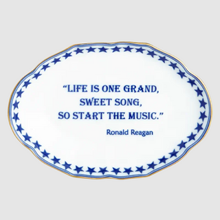 Mottahedeh Ronald Reagan Music Porcelain Dish