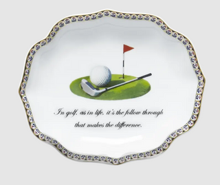 Mottahedeh Golf Porcelain Dish