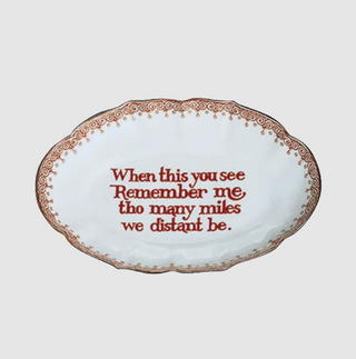 Mottahedeh Remember Me Porcelain Dish