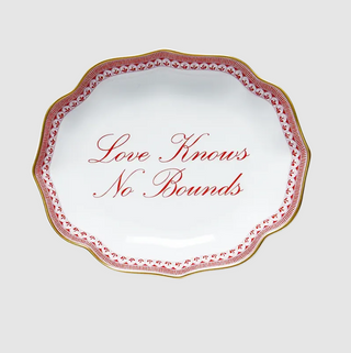 Mottahedeh "Love Knows No Bounds" Porcelain Dish