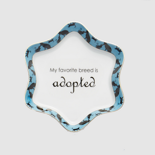 Mottahedeh Adopted Dog Porcelain Dish