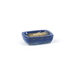 Pair of Trianon Lapis Rectangular Salt Cellars