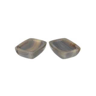 Trianon Carved Agate Salt Cellars