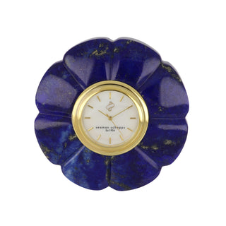 Trianon Carved Lapis Clock