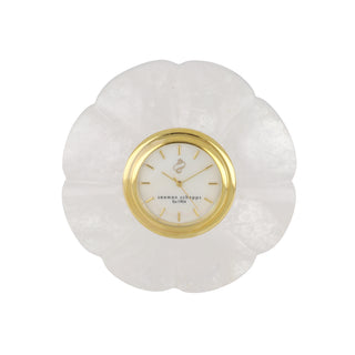 Trianon Carved Rock Crystal Clock