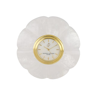Trianon Carved Rock Crystal Clock
