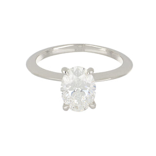 Tenenbaum Platinum GIA 1.57ct Oval Cut Diamond Solitaire Engagement Ring