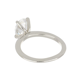 Tenenbaum Platinum GIA 1.57ct Oval Cut Diamond Solitaire Engagement Ring