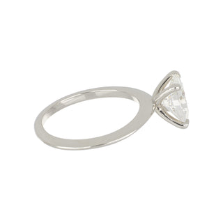 Tenenbaum Platinum GIA 1.57ct Oval Cut Diamond Solitaire Engagement Ring