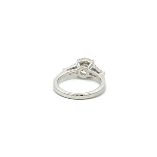 2010s GIA 1.50 Carat Round Brilliant-Cut Diamond Three Stone Engagement Ring