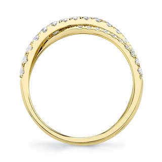 Shy Creation 14K Gold Diamond Bridge Band